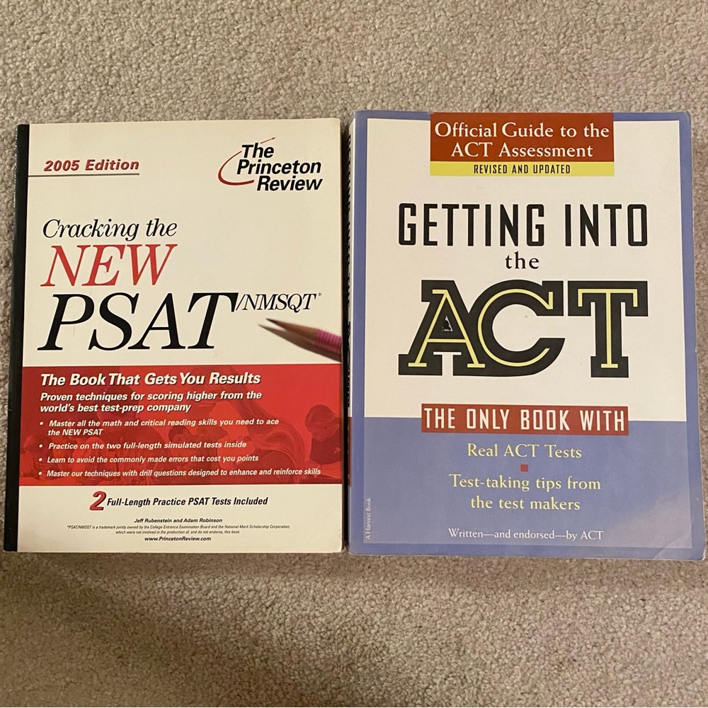 Princeton Review PSAT / NMSQT 2005 Edition ACT 2nd Ed. Practice Test Tips Books
